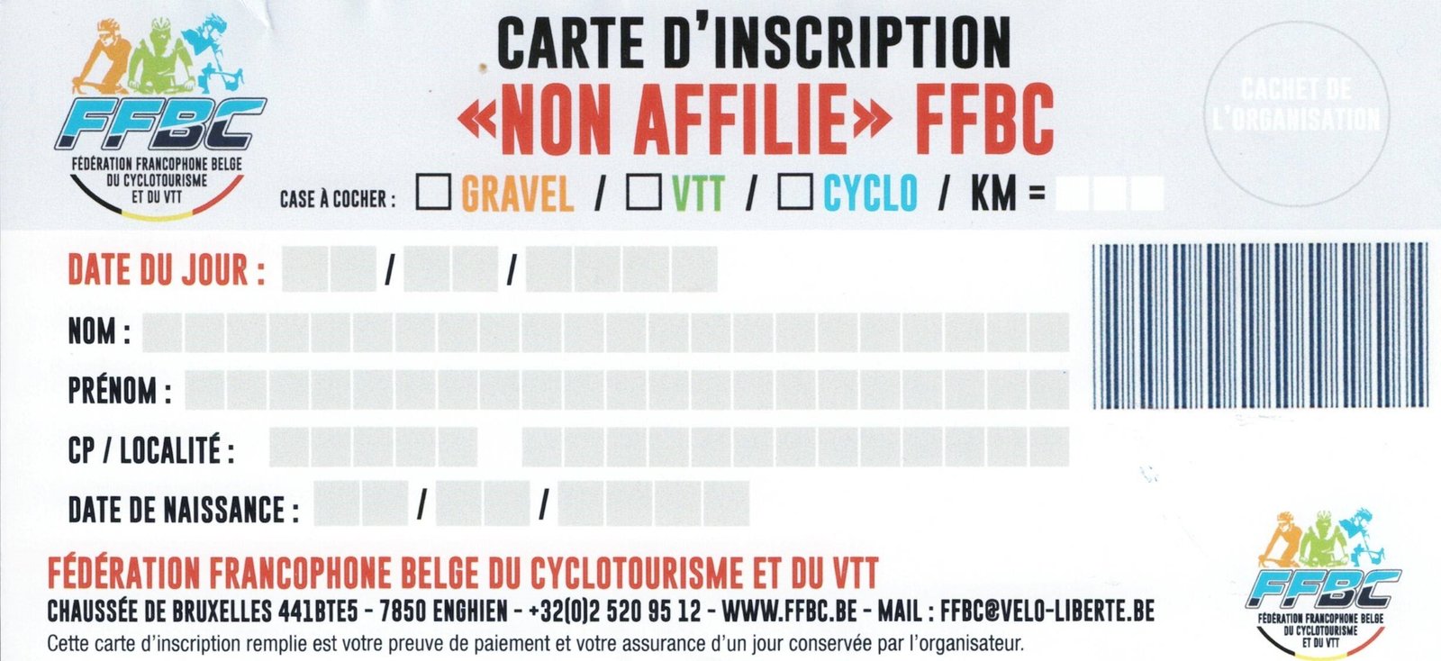 carte non affilié 2026