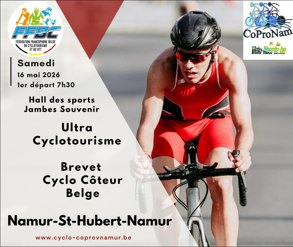 CoProNam: Ultra cyclotourisme - BCCB Namur - St Hubert - Namur